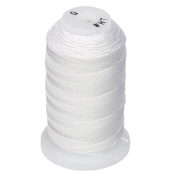 Thread, Purely Silk™, white, size D. Sold per 260-yard spool. image number 0