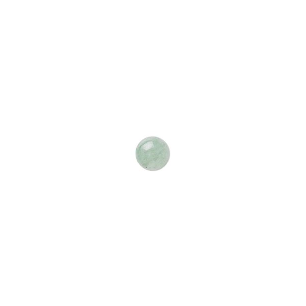 Green aventurine 1pkg16, calibrated round cab natural 5mm image number 0