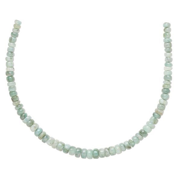 Emerald 1pkg1, hand-cut rondelle bead 8 inch graduated 4x2.5mm-6x3.5mm image number 0