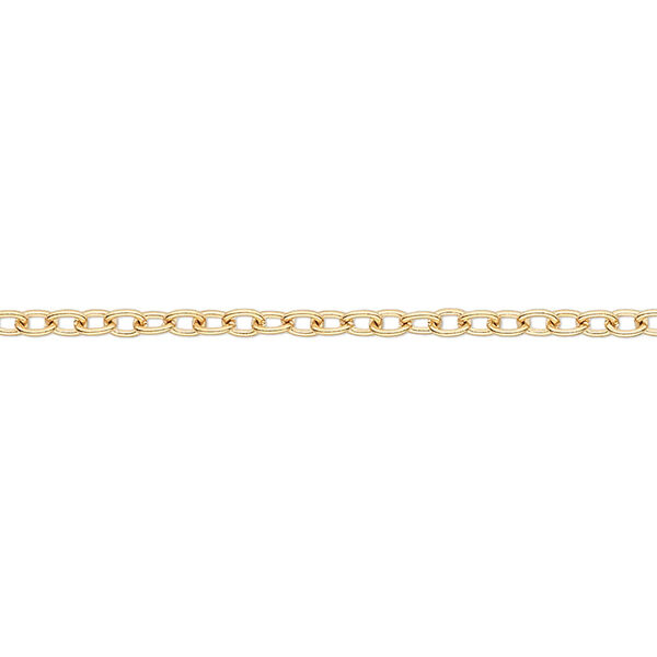 Chain, rose gold-finished brass, 2.5mm lightweight cable. Sold per 50-foot section. image number 0