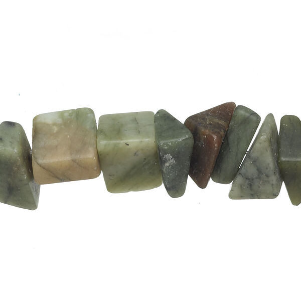 Bead, saguaro "jasper" (serpentine) (natural), large chip, Mohs hardness 2-1/2 to 6. Sold per 15" to 16" strand. image number 0