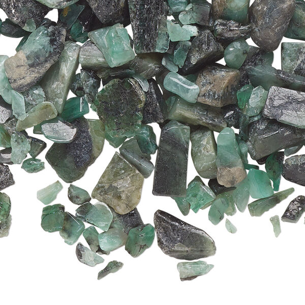 Emerald 1pkg1, undrilled inlay chip 1 oz mini image number 0