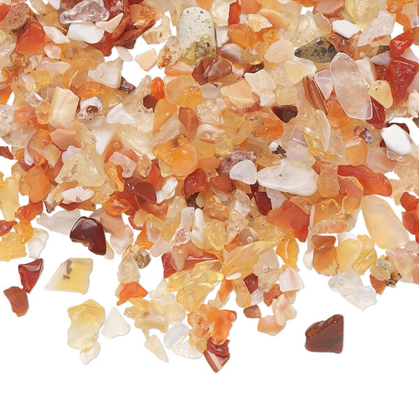 Fire opal 1pkg1, undrilled inlay chip natural 10g mini image number 0