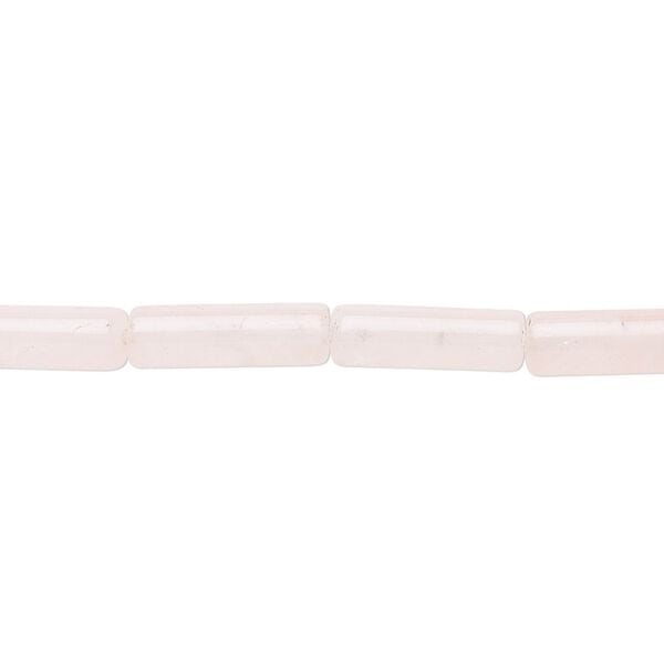 Rose quartz 1pkg1, tube bead natural 15.5-16 inch 13x4mm image number 0