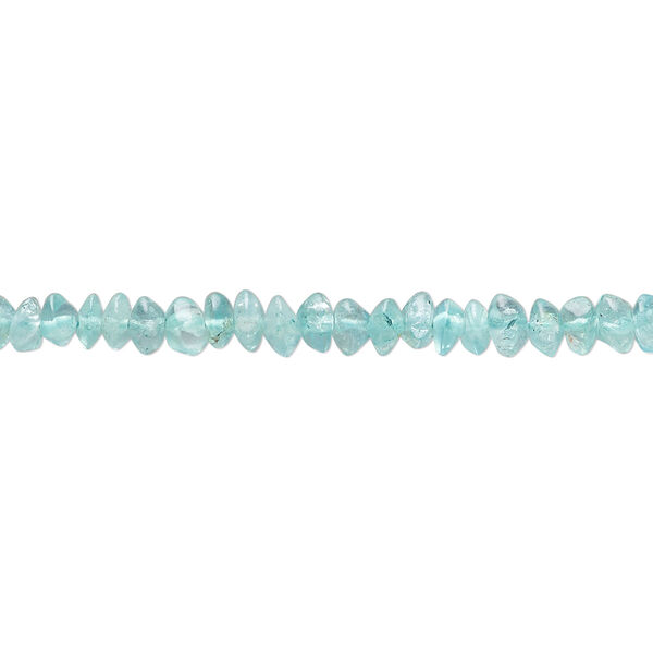 Apatite 1pkg1, hand-cut saucer bead natural 13 inch 4x2mm-5x4mm image number 0