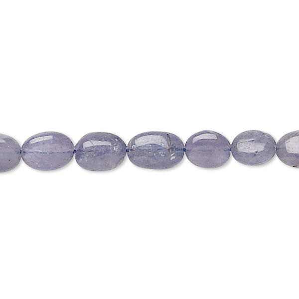 Tanzanite 1pkg1, hand-cut oval bead 15.5-16 inch 5x3mm-9x6mm image number 0