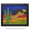 Sabrina Frey Bead Mosaic™ Starter Kit, glass / medium-density fiberboard / glue, pkg/1, multicolored, 8x10 inches with "Desert" design. image number 0