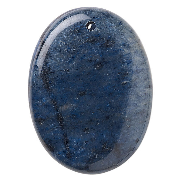 Flower dumortierite 1pkg1, flat oval focal natural 40x30mm image number 0