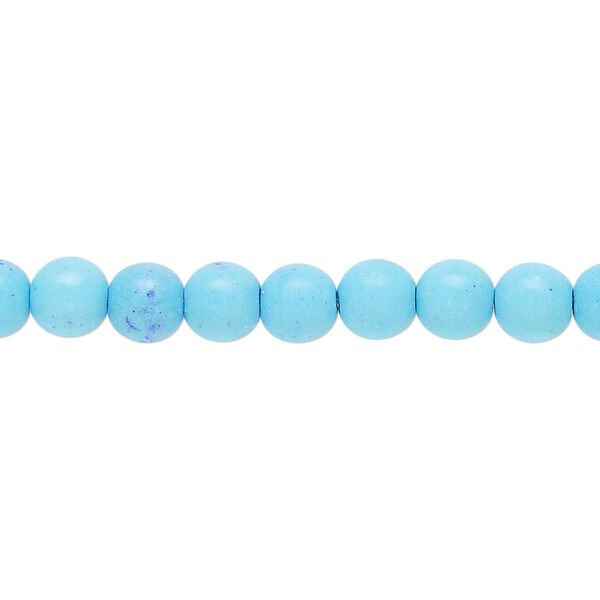 Magnesite 1pkg1, round bead 15.5-16 inch 5-6mm image number 0