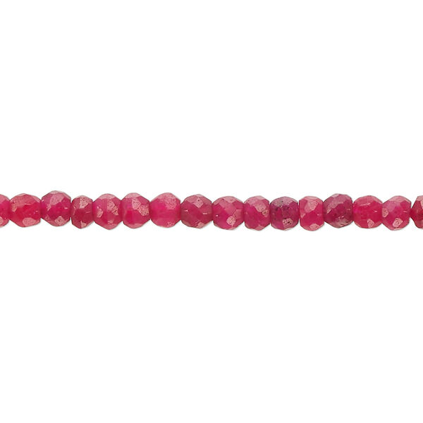 Quartz 1pkg1, hand-cut faceted rondelle bead 12 inch 4x2mm-5x4mm image number 0