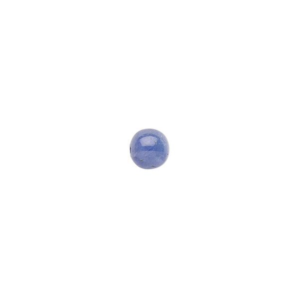 Tanzanite 1pkg1, half-drilled round bead 6mm image number 0