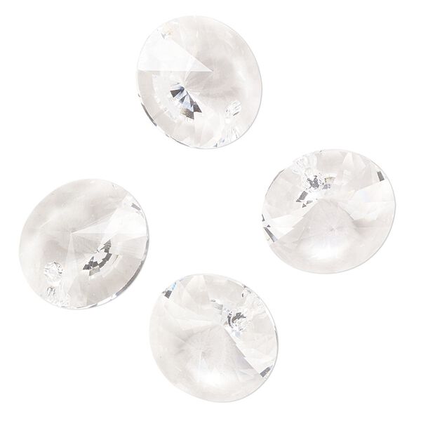 Drop 4pk crystal, Preciosa Czech crystal 14mm pendant rivoli image number 0
