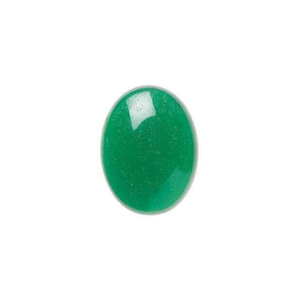 Green agate 1pkg4, calibrated oval cab 16x12mm image number 0