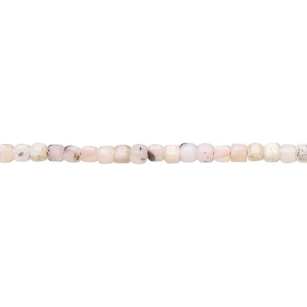 Pink opal 1pkg1, faceted cube bead natural 15.5-16 inch 2-2.5mm image number 0