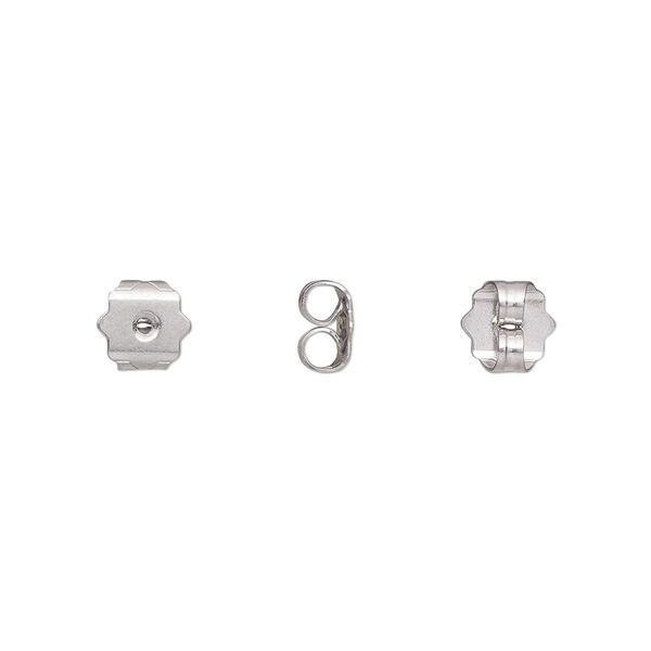 Earnut 1pkg100, 6x6mm star, stainless steel 50 pair image number 0