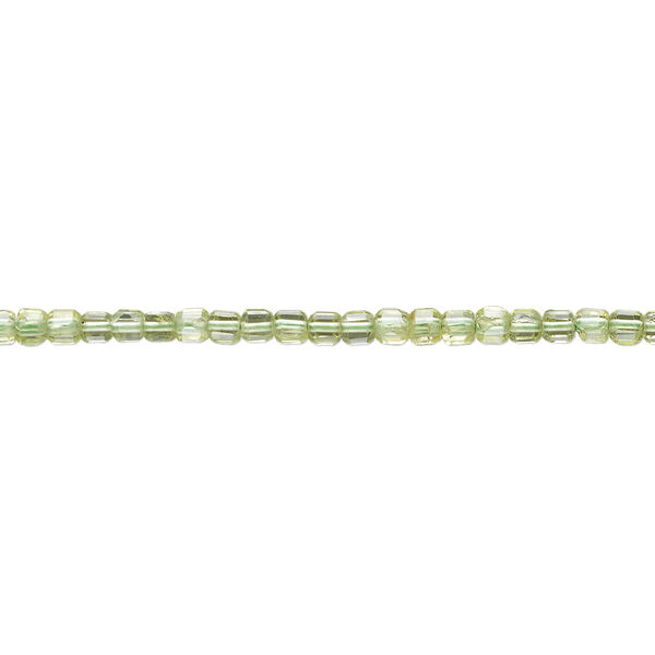 Peridot 1pkg1, faceted cube bead natural 15.5-16 inch 2-2.5mm image number 0