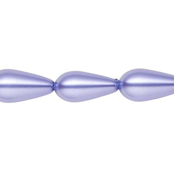 Pearl 1pk violet, Celestial Crystal® 15x8mm teardrop 15.5-16 inch image number 0