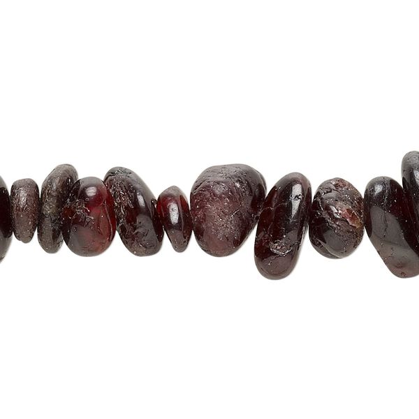 Garnet 1pkg1, chip bead natural 15 inch large image number 0