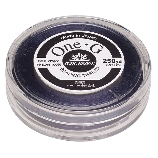 Thread, One-G™, nylon, pkg/250 yards, navy, size 0. image number 0
