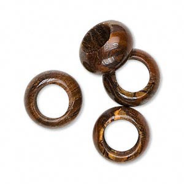 Tiger iron 1pkg4, rondelle bead natural 14x7mm image number 0