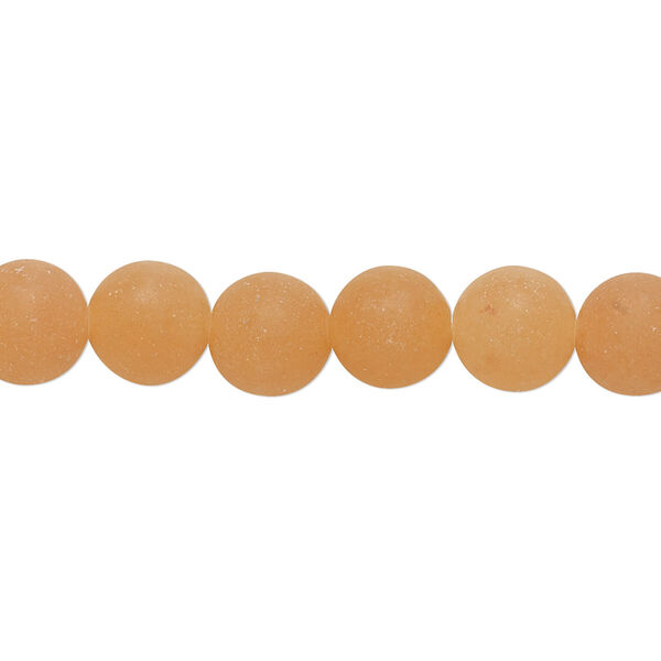 Red aventurine 1pkg1, matte round bead natural 8 inch 8mm image number 0