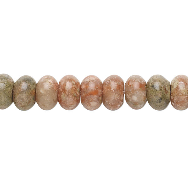 Autumn jasper 1pkg1, rondelle bead natural 15.5-16 inch 8x5mm image number 0