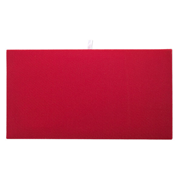 Tray insert, velvet, red, 14 x 7-3/4 inch pad. Sold individually. image number 0