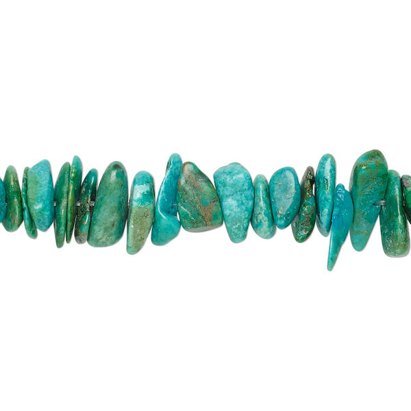 Turquoise 1pkg1, chip bead 15 inch medium image number 0