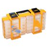 Organizer, Need A Bead Now™, black and yellow, 8 x 15 x 4-1/2 inches, 52 compartments. Sold individually. image number 1