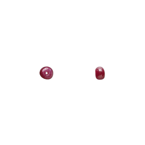 Ruby 1pkg1, hand-cut rondelle bead B- grade, 3x2mm-4x3mm image number 0