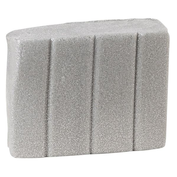 Polymer clay, Sculpey® PREMO, white gold glitter. Sold per 2-ounce bar. image number 0