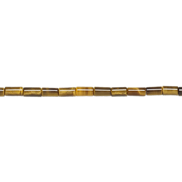 Tigereye 1pkg1, tube bead natural 15.5-16 inch 4x2mm image number 0