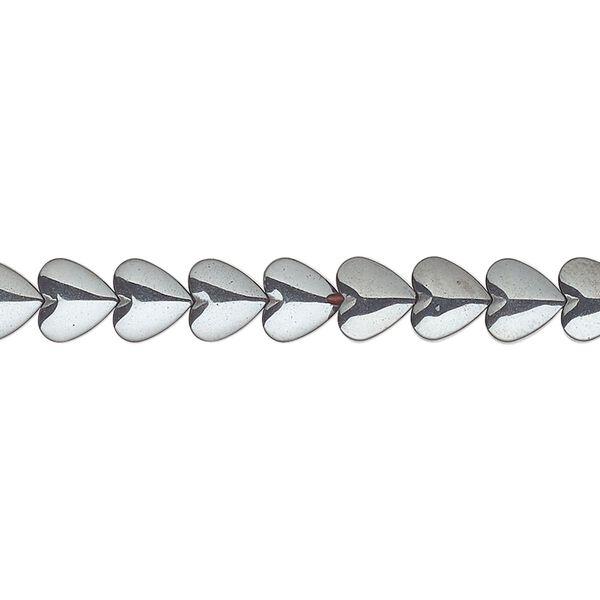 Hemalyke™ 1pkg1, heart bead 15.5-16 inch 6mm image number 0