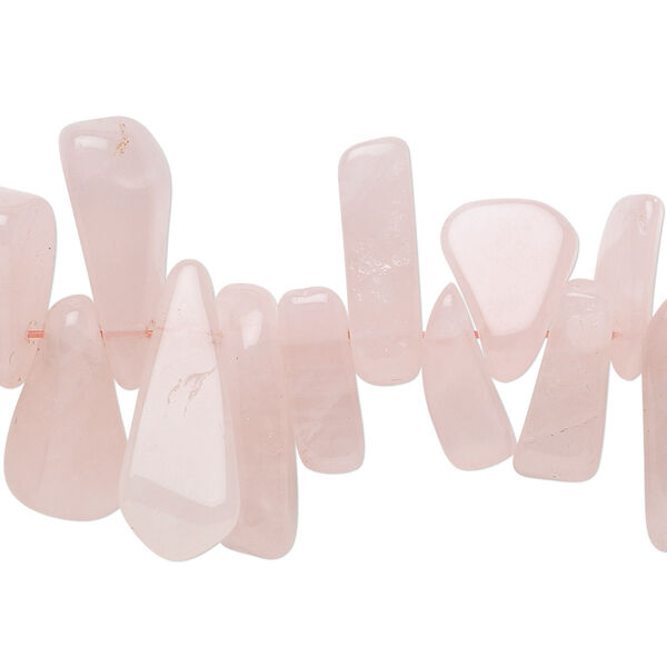 Rose quartz 1pkg1, Hawaiian chip bead natural 32 inch extra-large image number 0