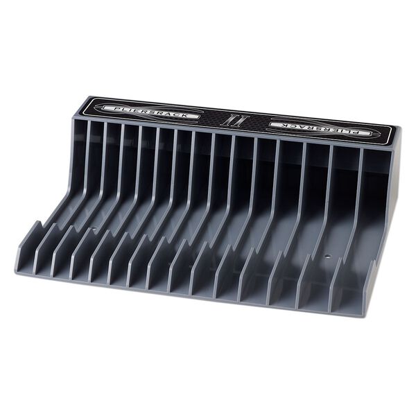 Plier rack, Plyworx PliersRack II, ABS plastic, grey, 12-3/4 x 9 x 3-1/4 inches with 15 slots. Sold individually. image number 2