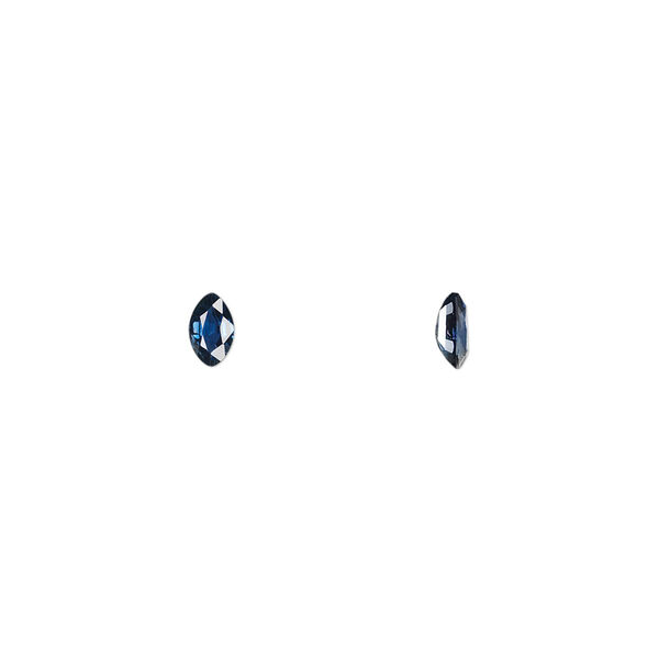 Blue sapphire 1pkg1, hand-cut faceted marquise gem 5x3mm image number 0