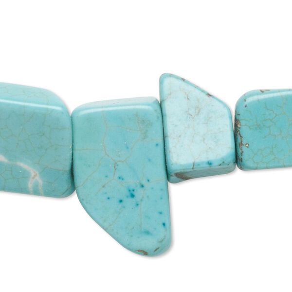 Magnesite 1pkg1, flat nugget bead 15 inch medium image number 0