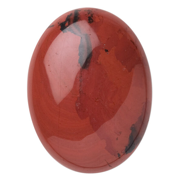 Red jasper 1pkg1, calibrated oval cab natural 40x30mm image number 0