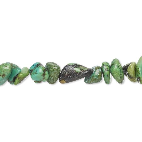 Turquoise 1pkg1, chip bead 15 inch medium image number 0