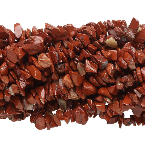 Red jasper 1pkg10, chip bead natural 34 inch medium image number 0