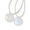 Rainbow moonstone 1pkg2, hand-cut top-drilled puffed teardrop bead natural B grade, 14x14mm image number 0