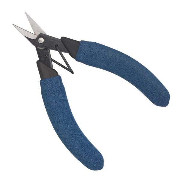 Shears Lindstrom® 1pkg1 carbon steel and plastic, black and blue, 5-3/4 inches. image number 0