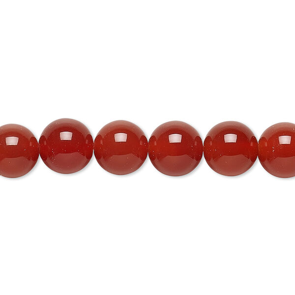 Carnelian 1pkg1, round bead 15.5-16 inch 8mm image number 0
