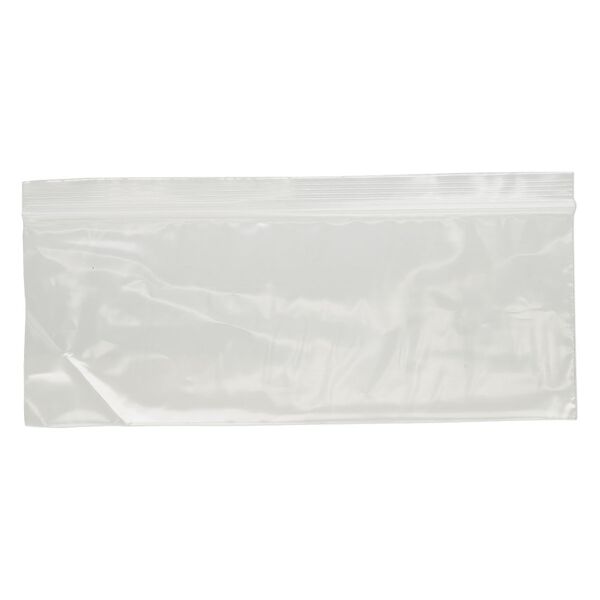 Bag, Tite-Lip™, plastic, clear, 8x3-inch side zip. Sold per pkg of 100. image number 1