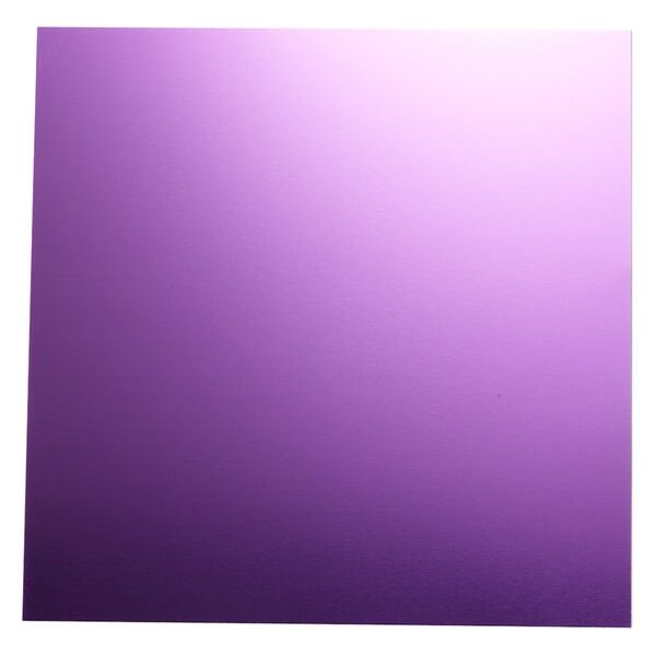 Sheet, anodized aluminum, purple, 5-3/4 x 5-3/4 inch square, 20 gauge. Sold individually. image number 0