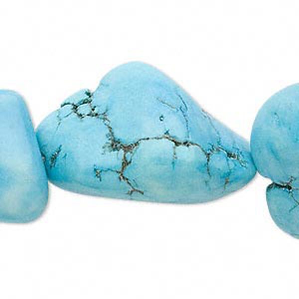 Magnesite 1pkg1, nugget bead 15 inch extra-large image number 0