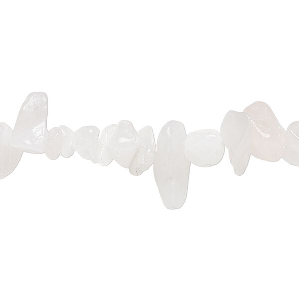 Snow quartz / rose quartz 1pkg1, chip bead natural 15.5-16 inch small image number 0