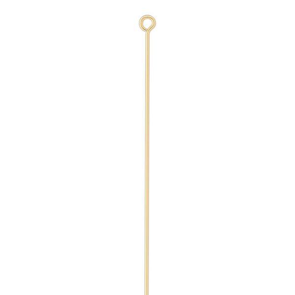 Eye pin, 14Kt gold-filled, 2-1/8 inches, 24 gauge. Sold per pkg of 10. image number 0