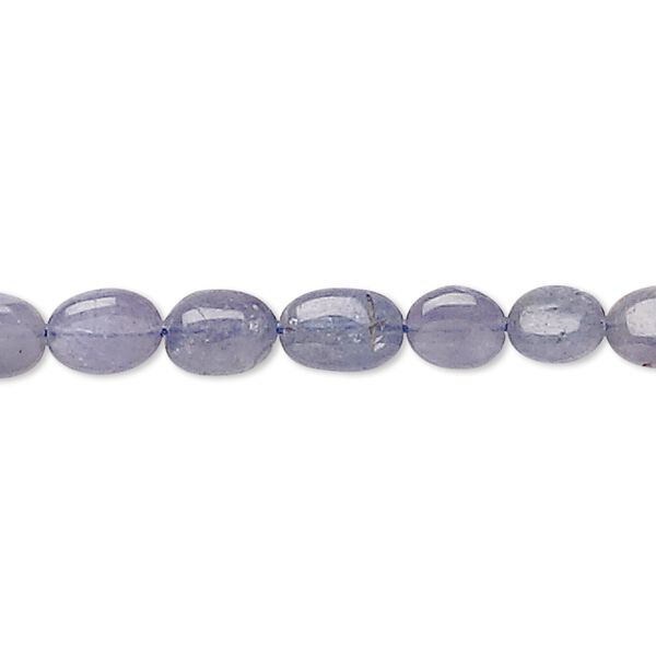 Tanzanite 1pkg1, hand-cut oval bead 15.5-16 inch 5x3mm-9x6mm image number 0