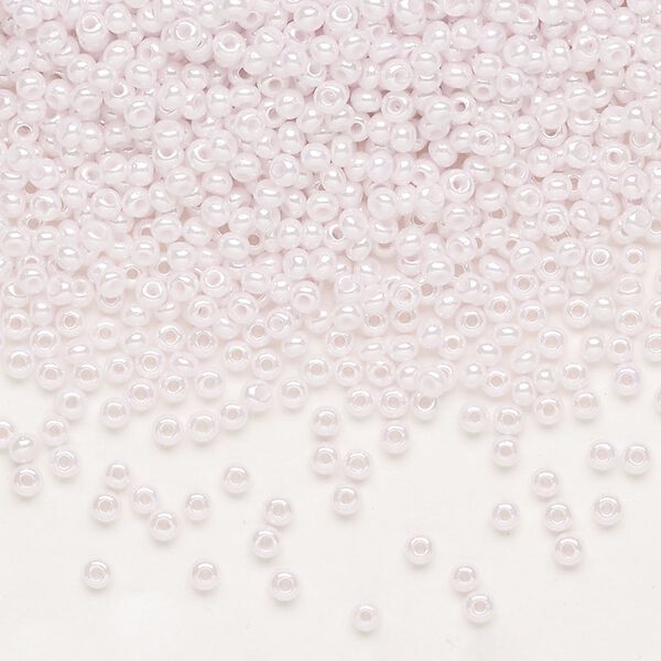 Seed bead, Preciosa Ornela Czech glass, pkg/500g, #11 rocaille, opaque luster pink, (78420). image number 0